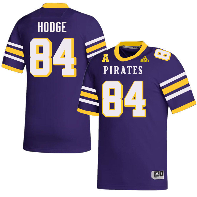 #84 Connor Hodge East Carolina Pirates College Football Jersey Stitched-Purple